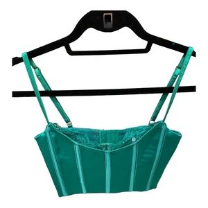 MESHKI emerald green corset size XS